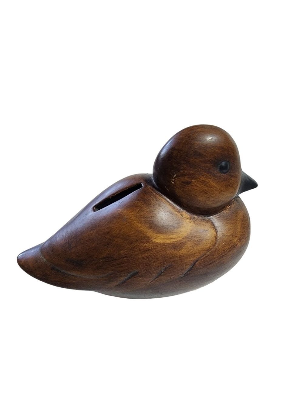 Ceramic duck decoy money piggy bank decor